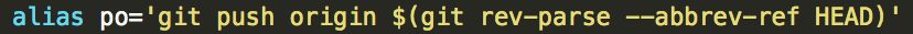git push origin alias