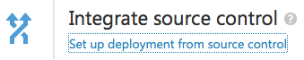 Integrate source control