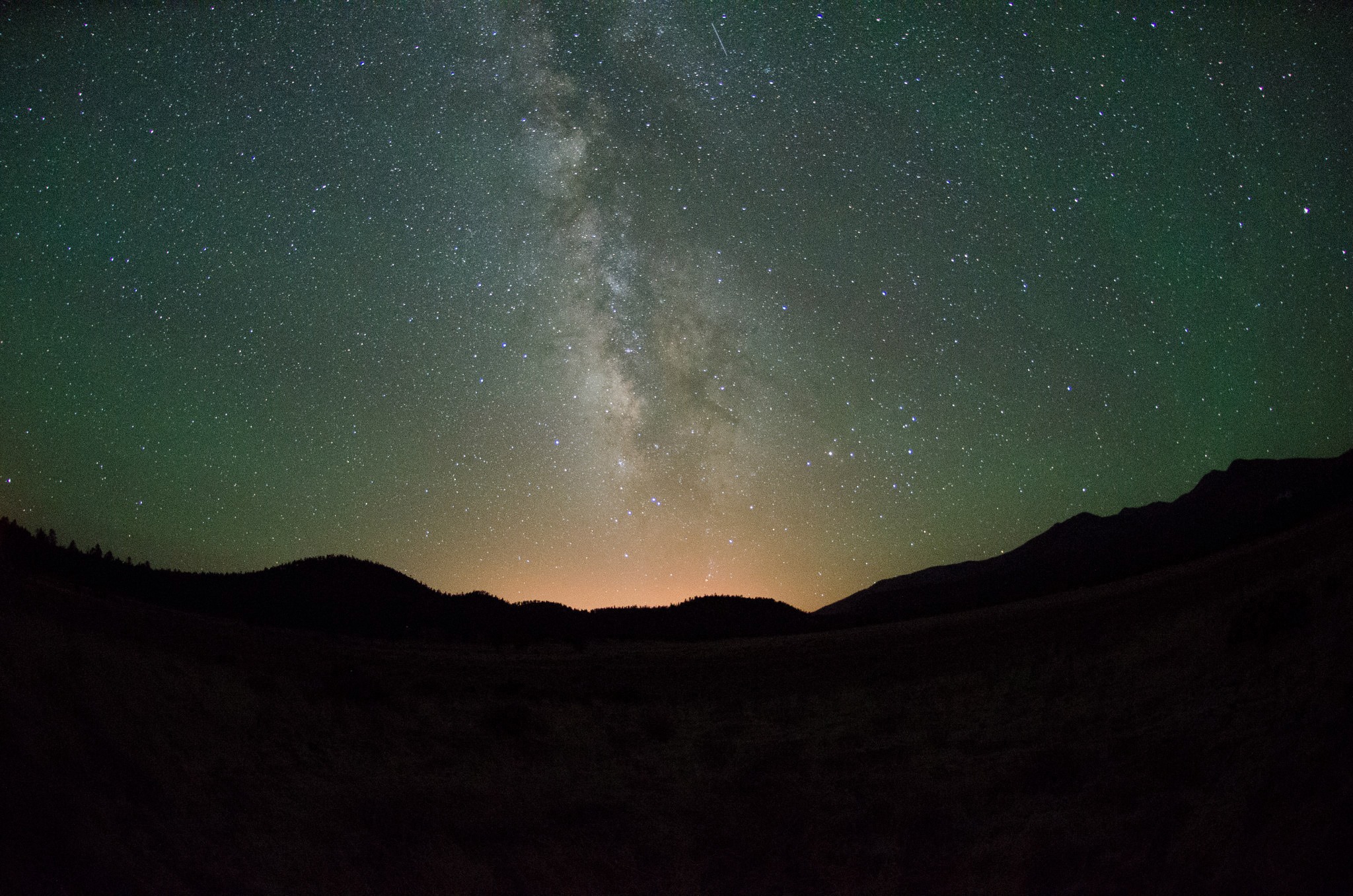 Sunset Crater Milky Way